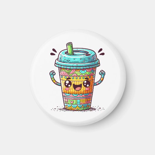 カワイイ コーヒー マグネット (正面)
