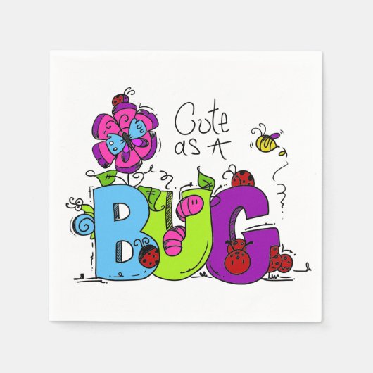 カワイイ スタンダードカクテルナプキン (正面)