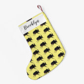 カワイイ スモールクリスマスストッキング (裏面 (吊り時))