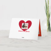 カワイイ&バおもしろいンタインのデイカード(バセットハウンズ付) シーズンカード (裏面)