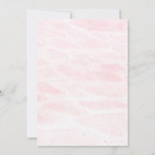 カワイイ・バレリーナ誕生日のシャワーの招待状 招待状 (裏面)