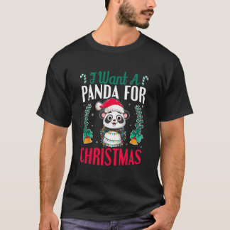 カワイイ パンダが欲しい Tシャツ