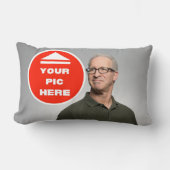 カワイイ！腰枕 – パーソナライズされた 13インチx 21インチ ランバークッション (正面)