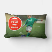 カワイイ！腰枕 – パーソナライズされた 13インチx 21インチ ランバークッション (正面)