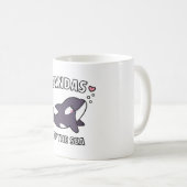 カワイウオの可愛いオーカおもしろいパンダ コーヒーマグカップ (正面右)