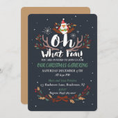 カワイオオハイクリスマスおもしろいパーティー 招待状 (正面/裏面)