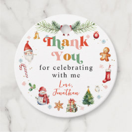 カワイオカラフルー何おもしろい初めてのクリスマス誕生日 フェイバータグ