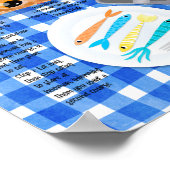 カワイオレンおもしろいジキャットブレックファーストレシピ ポスター (角)