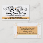 カワイオーブストーブベーキング名刺 名刺 (正面/裏面)