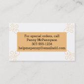 カワイオーブストーブベーキング名刺 名刺 (裏面)