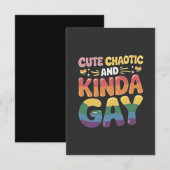 カワイカオスキンダゲイLGBTQプライド月 サンキューカード (正面/裏面)