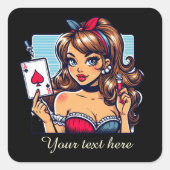 カワイカジノヴィンテージレディーアアド文字 スクエアシール (正面)