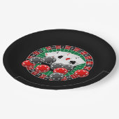 カワイカジノ賭博ナイトパーティー ペーパープレート (アングル)