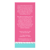 カワイカスタマイズ可能なベビーブティックラックカード ラックカード (裏面)