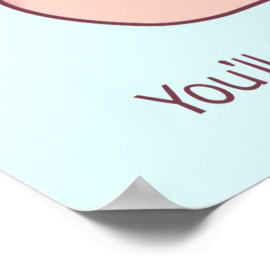 カワイカタツムリゆっくりと確実に決定引用文 ポスター (角)