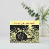 カワイカタツムリ得メールだ! ポストカード (スタンド正面)