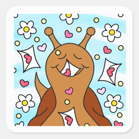 カワイカタツムレンティーンズデイメール スクエアシール (正面)