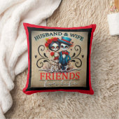 カワイカップル砂糖スカル クッション (ブランケット)