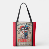 カワイカップル砂糖スカル トートバッグ (裏面)