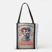 カワイカップル砂糖スカル トートバッグ (裏面)