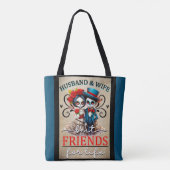 カワイカップル砂糖スカル トートバッグ (裏面)