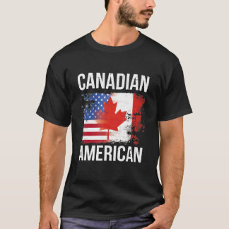 カワイカナダデイカナダアメリカン米国国旗 Tシャツ