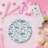 カワイカニシーアニマルズボーイハッピーバースデー紙Pl ペーパープレート (パーティー)