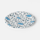 カワイカニシーアニマルズボーイハッピーバースデー紙Pl ペーパープレート (アングル)