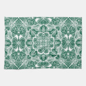 カワイカブトムシ曼荼羅手描き キッチンタオル (横)