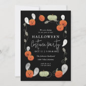 カワイカボチャと幽霊ハローウィンパーティ 招待状 (正面)