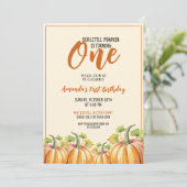 カワイカボチャベビー1st誕生日 招待状 (スタンド正面)