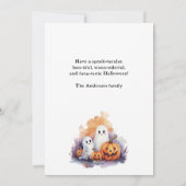 カワイカボチャ幽霊ハッピーハローウィンカード シーズンカード (裏面)