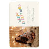 カワイカラフルトタイポグラフィハッピーオーリーズフォトホ マグネット (縦)