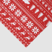 カワイカリフォルニアのクリスマス赤と白休暇 薄葉紙 (詳細)