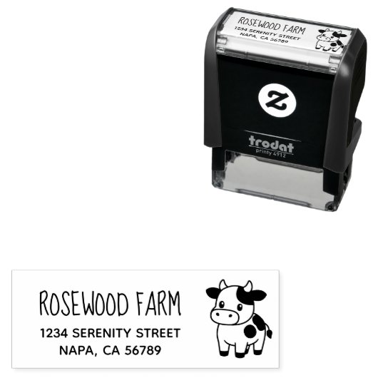 カワイカワイリターンのビジネスアドレス セルフインキングスタンプ (インサイチュ)