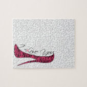 カワイガーリートなトレンディーエレガント「愛してる」ハイヒール ジグソーパズル (横)