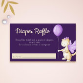 カワイガールベビードラゴンとバルーンおむつラッフル エンクロージャーカード