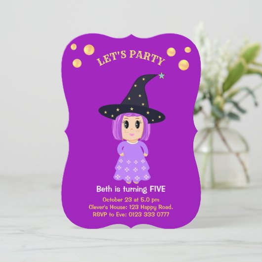 カワイガール誕生日招待状 招待状 (スタンド正面)