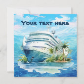 カワイクルーズ船ビーチパーティー 招待状 (正面)