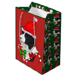 カワイコリー縁どクリスマスメリー ミディアムペーパーバッグ