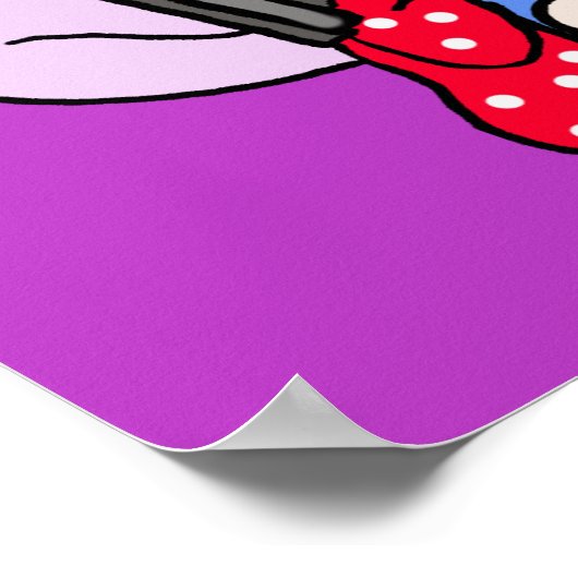 カワイコーカースフェアリーガールハッピーバースデー ポスター (角)