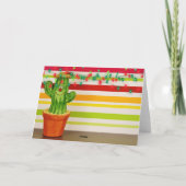 カワイサボテンとフェスティバルライトフェリーズ・ナヴィダッド シーズンカード (裏面)