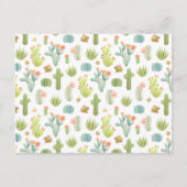 カワイサボテン立ち模様 シーズンポストカード (正面)