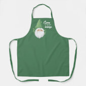カワイサンタ格言フォーザホリデーズ エプロン (正面)