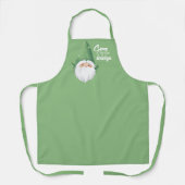 カワイサンタ格言フォーザホリデーズ エプロン (正面)