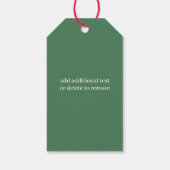 カワイサンタ格言フォーザホリデーズ ギフトタグ (裏面)