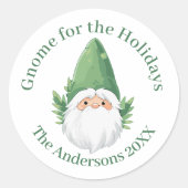 カワイサンタ格言フォーザホリデーズ ラウンドシール (正面)