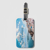 カワイサントリーニ – ギリシャ荷物タグ ラゲッジタグ (正面縦)