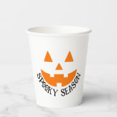 カワイシーズン不気味カボチャ顔ハロウィーン 紙コップ (裏面)