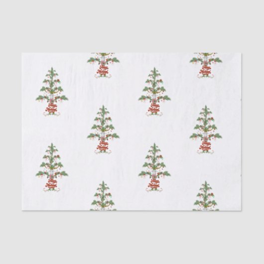 カワイシープクリスマスツリーフリースナビダッド 薄葉紙 (正面)